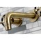 Kingston Brass KS8123RX Two-Handle Wall Mount Bathroom Faucet, Antique Brass KS8123RX - alternate 4